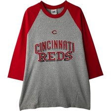 Used 2000'S Lee SPORT MLB Cincinnati Reds two-tone three-quarter sleeve ragl...