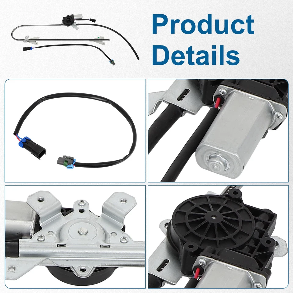 Regulador de ventana lateral para pasajero delantero Peterbilt 387 2006-2010 con motor Foto 2 de 4