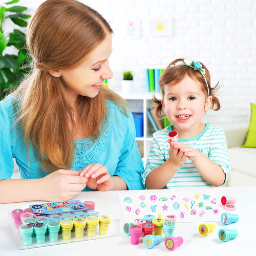 Stempel Kinder Stempelset Hawaii Mitgebsel 26 PCS Sommer Geschenk Mädchen Junge - Bild 5 von 6