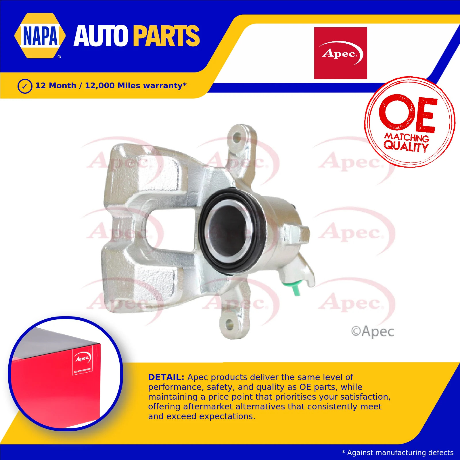 Brake Caliper RCA791 Apec LR015581 Genuine Top Quality Guaranteed New