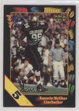1991 Wild Card Draft 5 Stripe Kanavis McGhee #75 Rookie RC no9. rookie card picture