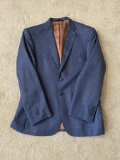 Jos A Bank Joseph Navy Suit Jacket 100 Wool Men s Size 38 Short Slim Fit