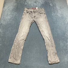 VTG Levi's 511 Jeans Boys 18 Reg 29x29 Gray Denim Cotton Stretch Medium Wash