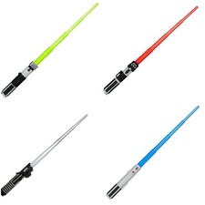 Star Wars Lightsaber Toy Bundle Luke Vader Yoda Darksaber Retractable