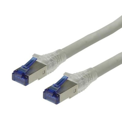 Roline 21.15.0875 Patchkabel Netzwerkkabel Cat6a SFTP LAN RJ45 grau 90m