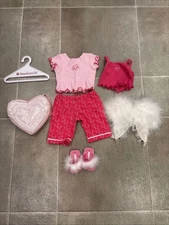 American Girl of Today Doll HEART PRINT PJs - Near Complete w Wings No Hair Ties