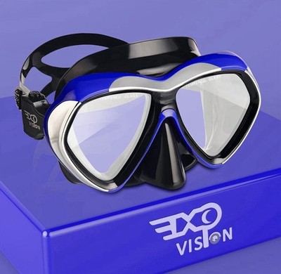EXP Vision Scuba Diving Mask Tempered Glass Snorkel Anti-Fog Swim