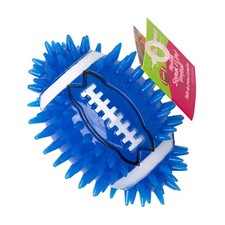 Gnawsome 4.5" Spiky Squeak Light Football for Dogs - 4.5", Multicolor