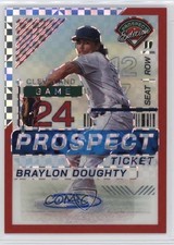 2024 Prospect Edition Red Power Prizm Signatures /99 Braylon Doughty Auto 16wc
