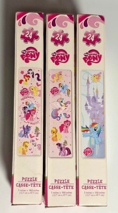 Set of 3 My Little Pony Tower Puzzles, 24 pc, 3 Different Designs, New in Boxes - Image 2 of 3