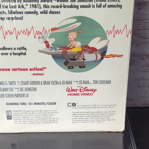 Honey, I Shrunk the Kids (1990, Laserdisc, 909 AS) Rental Roger Rabbit Intro - Picture 9 of 11