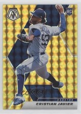 2021 Panini Mosaic Rookie Gold Mosaic Prizm 1/10 Cristian Javier #255 n1u