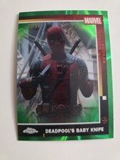 2025 Topps Chrome Deadpool Deadpool's Baby Knife #72 Green Lava 05/99
