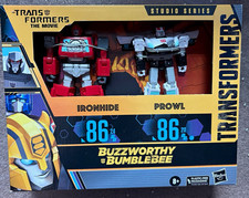 Transformers Studio Series Buzzworthy Bumblebee Ironhide & Prowl  Brand New MISB