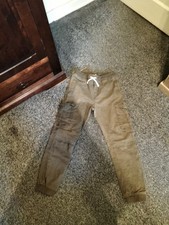 H & M  ~ oliv/ Khaki farbene M&auml;dchen Hose 170 mit Zugbandverschluss