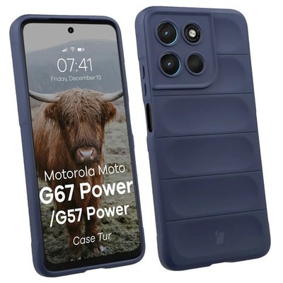 Handyhülle für Motorola Moto G57 Power/G67 Power Bizon Case Cover Dunkelblau