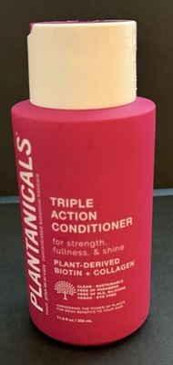 Plantanicals Triple Action Conditioner 11.8oz - Biotin + Collagen - Vegan NEW