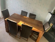 Sheesham dining table plus 6 chairs excellent condition quick sale