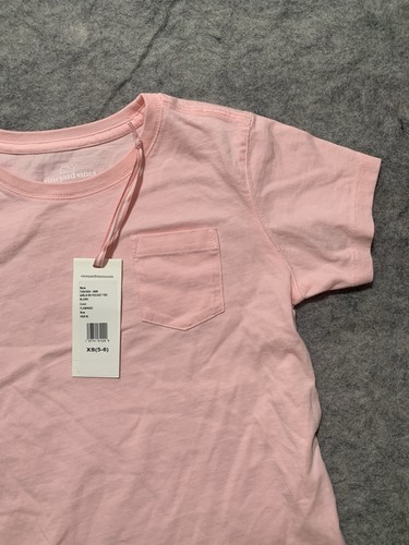 Vineyard Vines Youth Kids Size XS (5-6) Pink Pocket T-Shirt NWT 0855 - Picture 6 of 12