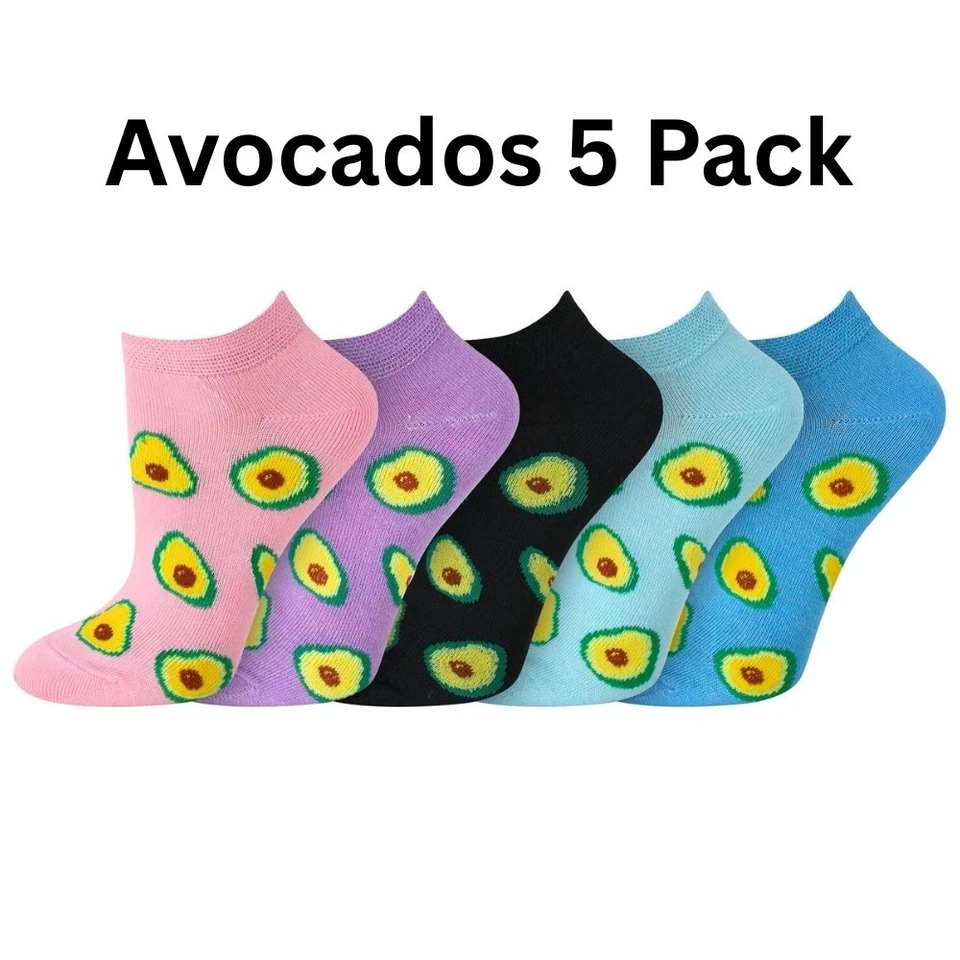 Womens 5 Pack Trainer Liner Invisible Socks Low Cut Ankle Sport Work Cotton Rich - Image 4 of 4