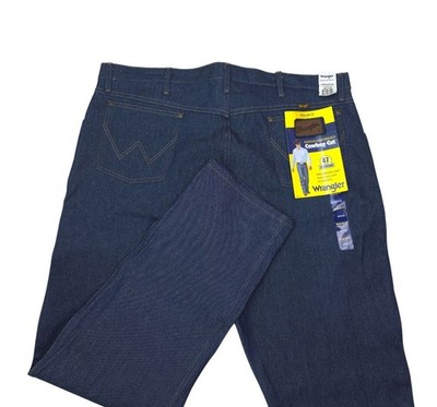 Wrangler Cowboy Cut Jeans 47MWZ Pro Rodeo 46x32 Rigid Indigo Denim Original Fit