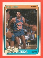 DELL CURRY - 1988-89  Fleer  RC  #14  Rookie Card   *Cavaliers/Hornets*. rookie card picture