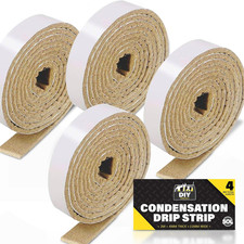 4Pk Condensation Drip Strip 2M X 15Mm Absorbent Tape for Window Moisture Control