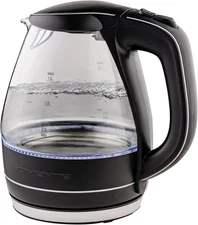 OVENTE Electric Kettle, 1.5L Borosilicate Glass Countertop Water Heater and Boil