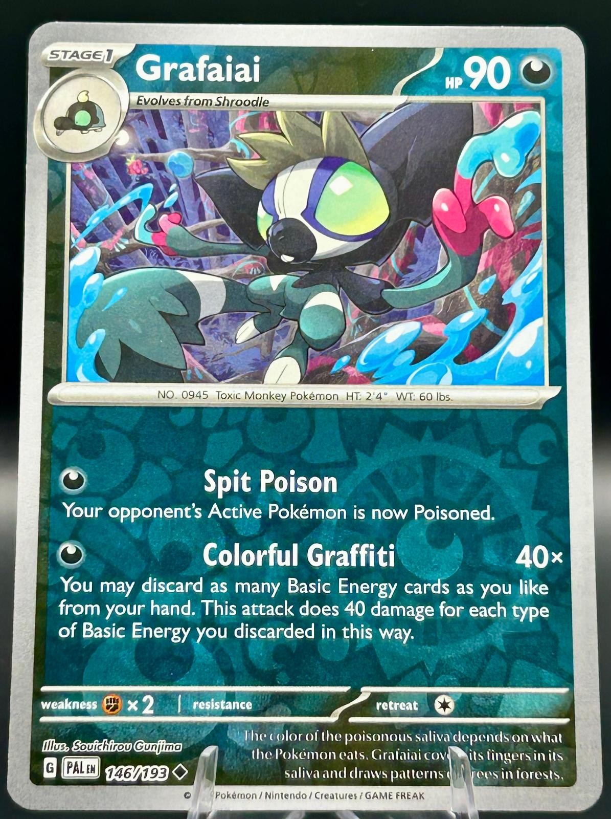 Grafaiai 146/193 Uncommon Paldea Evolved Pokemon TCG Reverse Holo Near Mint