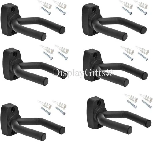 6-PACK Guitar Hanger Hook Holder Wall Mount Display Acoustic Electric