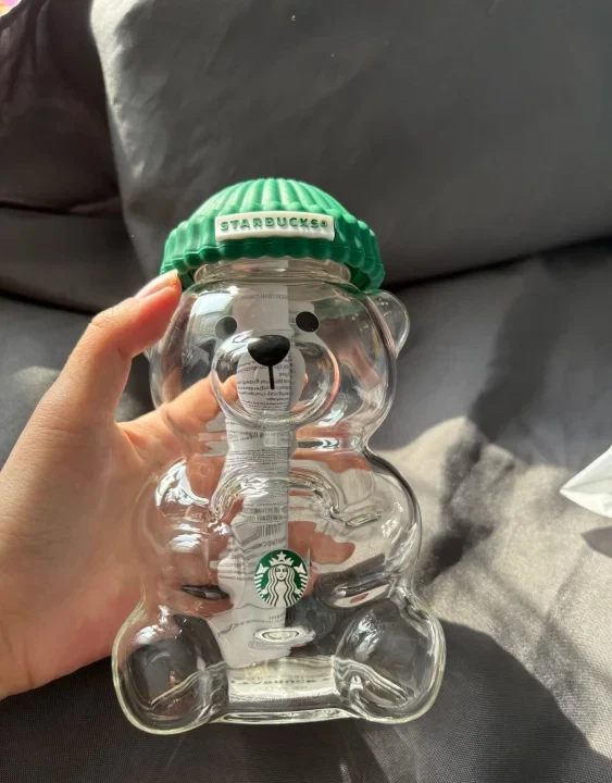 Taza de oso de peluche Starbucks Bearista - Taza de oso de vidrio de edición limitada Foto 3 de 4