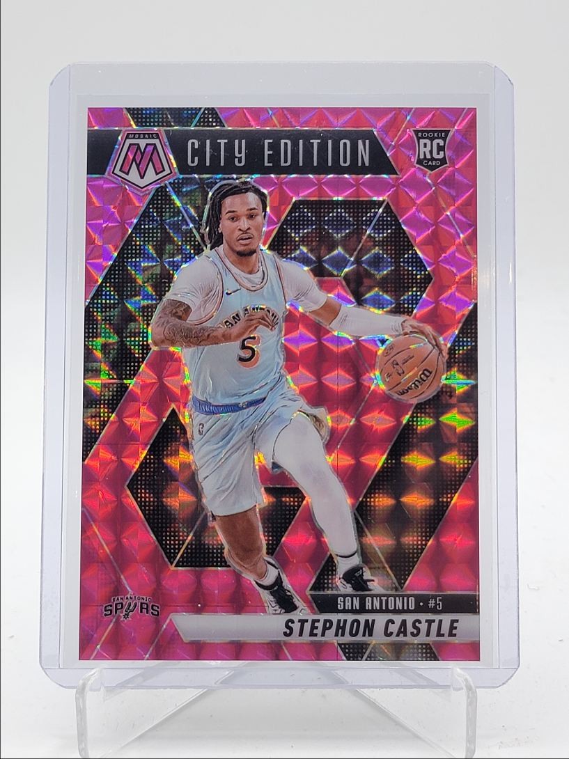 STEPHON CASTLE 2024 MOSAIC CITY EDITION ROOKIE PINK MOSAIC RC /175 Q6221