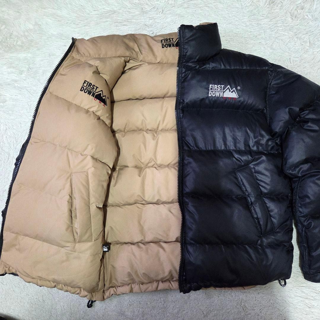 FIRST DOWN Reversible Panpan Down Jacket Size M B… - image 19