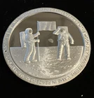 50th Anniversary Apollo 11 1st On The Moon 1oz .999 Fine Silver Round Proof Rare