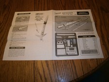 VINTAGE ESTES 1970'S ASTRON SPRINT MIKE DORFFLER K-49 ASSEMBLY INSTRUCTIONS