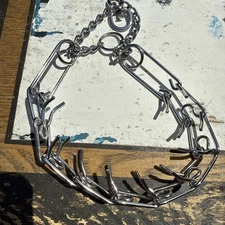 Coastal Pet Titan Dog Prong Training Collar Chrome Plated Fine Prong Anti-Pull