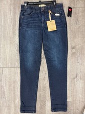 Inseam29Democracy Women's "Ab" solution ankle Jeans Blue Stretch Denim 10