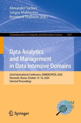 Data Analytics and Management in Data Intensive Domains Alexander Sychev (u. a.)