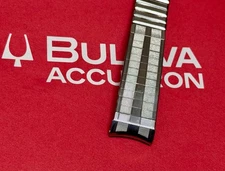 Stunning SS 1960s Bulova Accutron Spaceview size stretch watch band 17.3mm 11/16