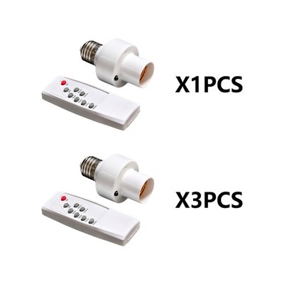 Remote Control Light Socket Wireless Light Bulbs Socket Switches Kit with Timer