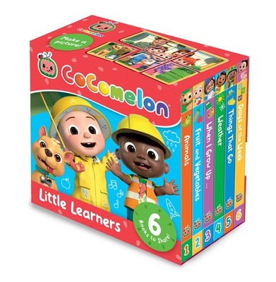 CoComelon Little Learners Pocket Library 6 new mini board books about first e...