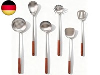 KüChenhelfer Set Edelstahl 6-Teilig, Pfannenwender &Amp; Suppenkelle Set,