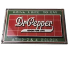 Vintage Dr Pepper Porcelain Sign - Beverage Soda Cola Advertising Bar Gas Sign