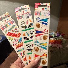 RARE Retired Vintage Mrs. Grossman's 3 Packs Lot New Stickers 1998 99 Scrapbook