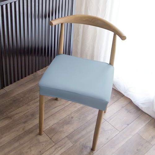 Elsatic PU Leather Cow Horn Chair Cover Waterproof Stretch Dining Chair Cover - Picture 19 of 20