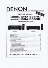 Service Manual-Anleitung für Denon DRA-565 RD, DRA-365 RD 