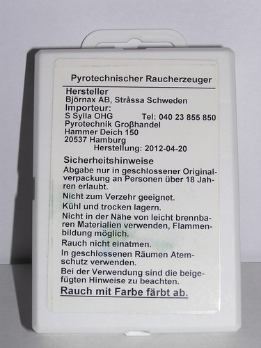 5 Stck. Rauchpatrone AX-9 Rauchpatronen Blower Door Abgastest Stückpreis 3,50€