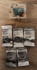Genuine Canon BC-10 Black Printhead + 5x BCI-10 Black Ink Cartridges - Original!