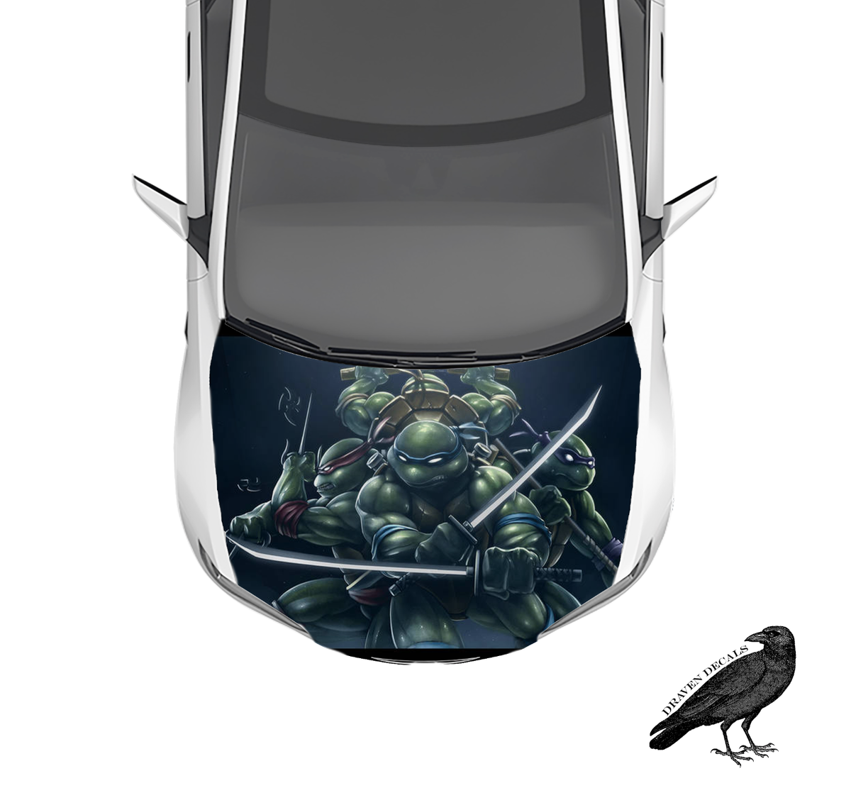 Teenage Mutant Ninja Turtles Hood Wrap 3M Premium 5YR Vinyl Car