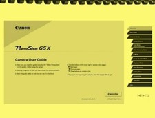 Canon Powershot G5X Camera User Guide Owner's Manual